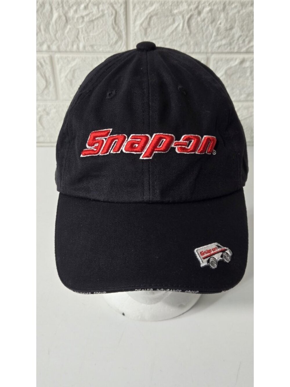 Snap On Tools Baseball Cap Hat Embroidered Logo Black Red